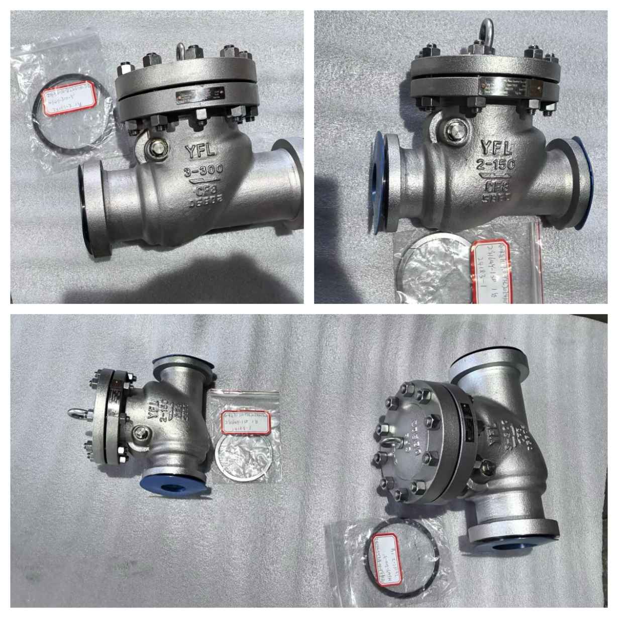 cryogenic swing check valves, low temperature swing check valves， -194 degree C swing check valves